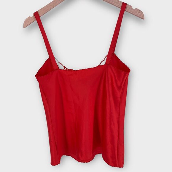 Vintage Chic by H.I.S. Red Satin Camisole S-M - Picture 2 of 9